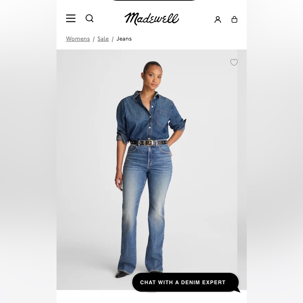 Madewell Curvy Vintage Flare Jean